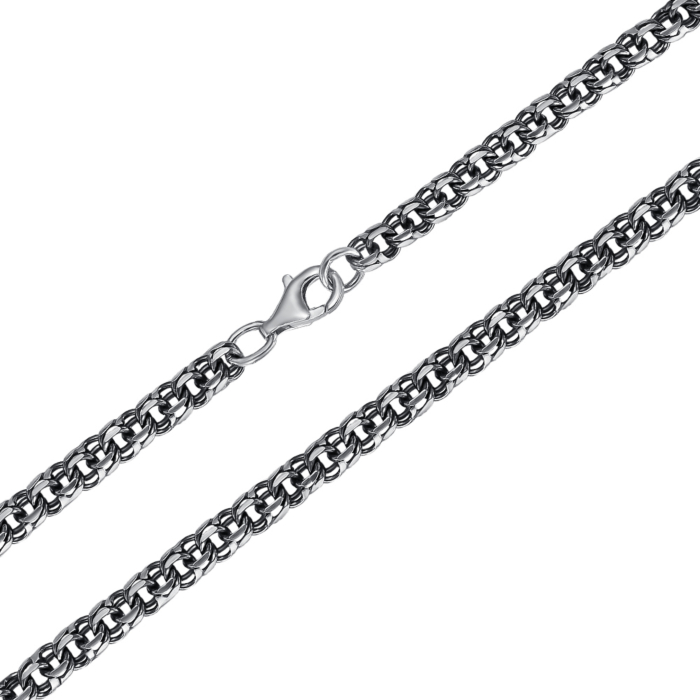 Срібний ланцюжок к чорнінням. Артикул Р-4301-4-L/52