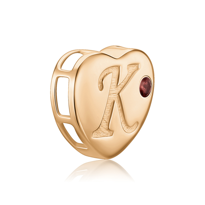 Золота підвіска з гранатом. Артикул 550126-К/01/0/7132