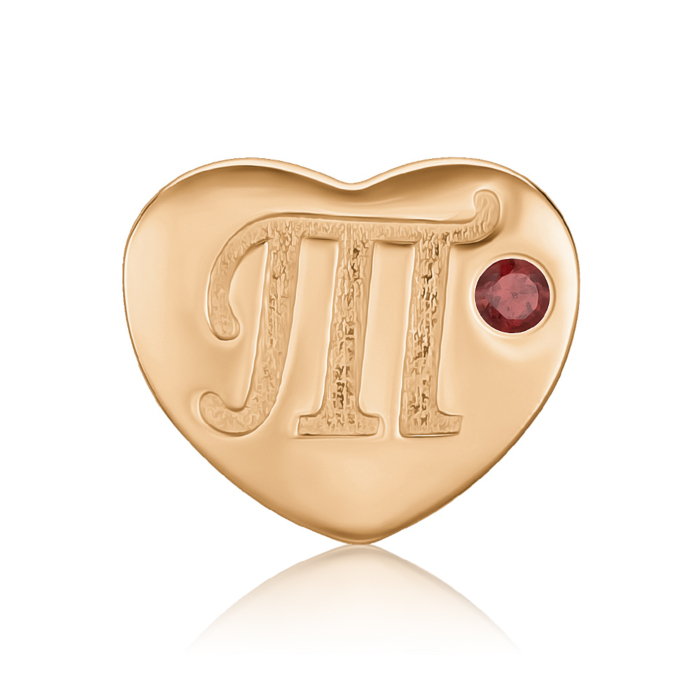 Золота підвіска з гранатом. Артикул 550126-Т/01/0/7132