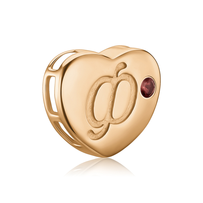 Золота підвіска з гранатом. Артикул 550126-Ф/01/0/7132