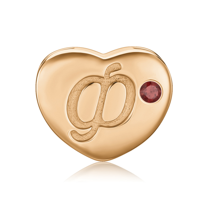 Золота підвіска з гранатом. Артикул 550126-Ф/01/0/7132