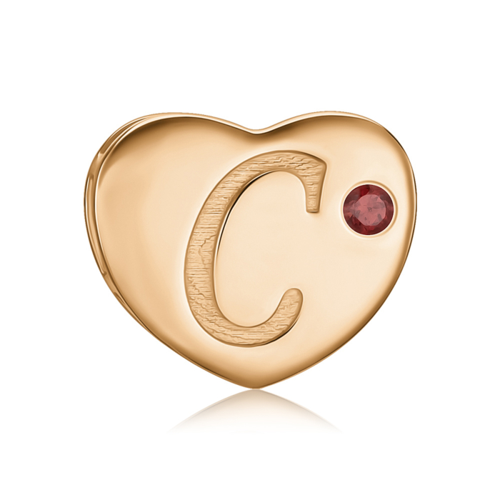 Золота підвіска з гранатом. Артикул 550126-С/01/0/7132