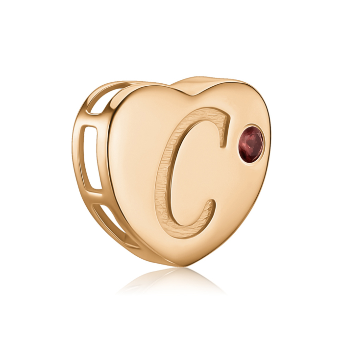 Золота підвіска з гранатом. Артикул 550126-С/01/0/7132