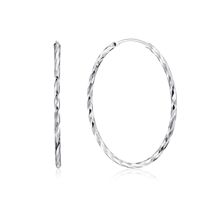 Серебряные серьги-конго. Артикул SE00621-E/12