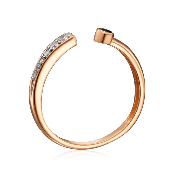 Золота каблучка з фіанітами. Артикул 18378/01/1/4673