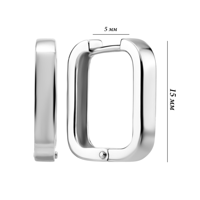 Золоті сережки-конго. Артикул UG5С0111/1