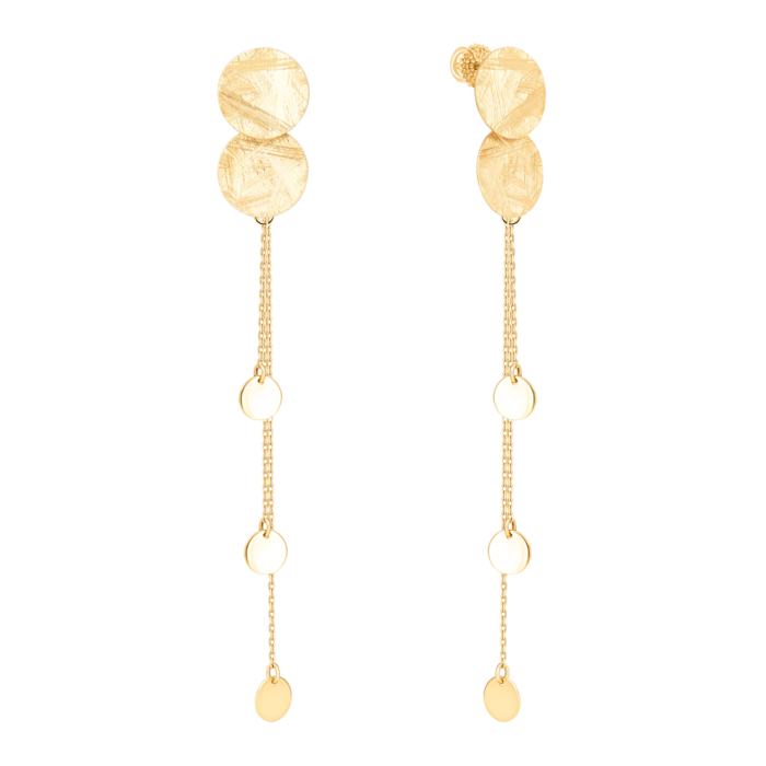 Золотые серьги-подвески. Артикул UG5с070/2