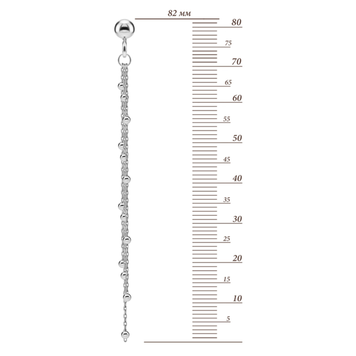 Серебряные серьги-подвески. Артикул UG5№1 Rod