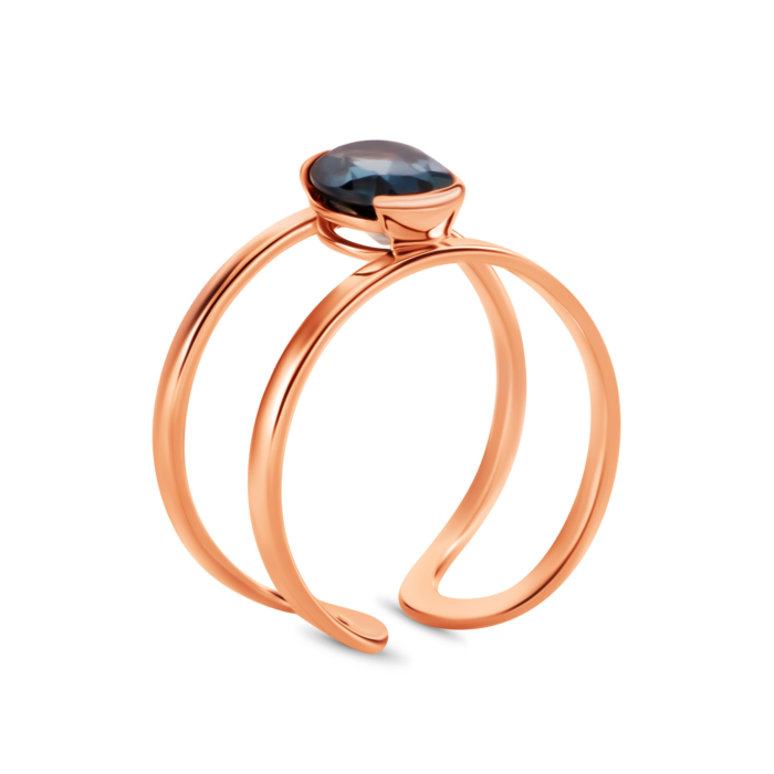 Золотое кольцо с лондон-топазом. Артикул UG5119083710106тл