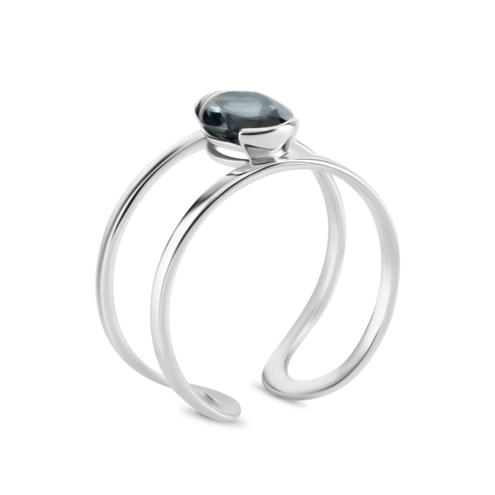 Золотое кольцо с лондон-топазом. Артикул UG5119083710205тпл