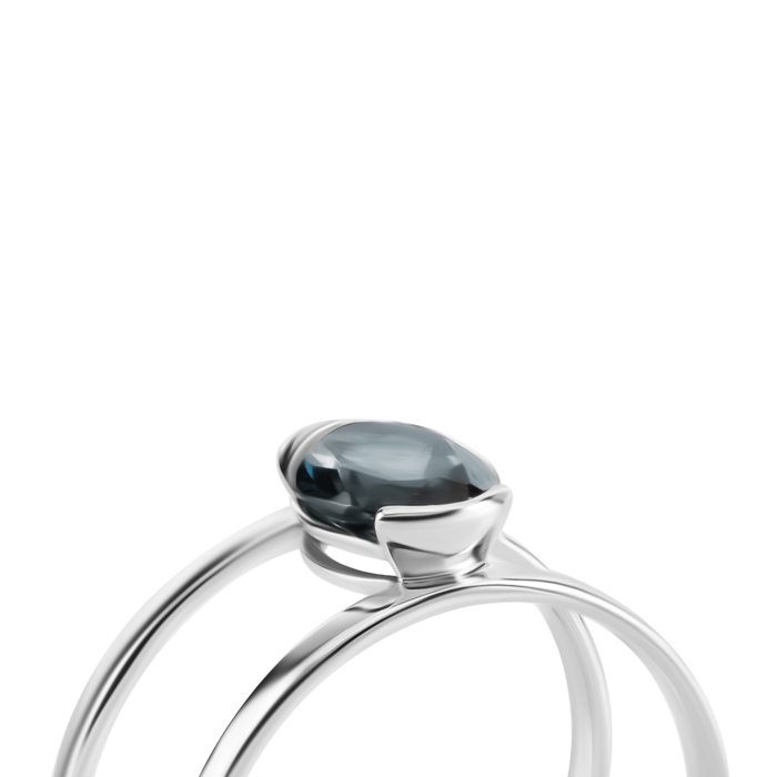 Золотое кольцо с лондон-топазом. Артикул UG5119083710205тпл