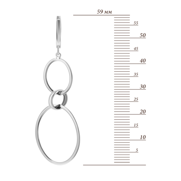 Золоті сережки-підвіски. Артикул UG52/10/243/1