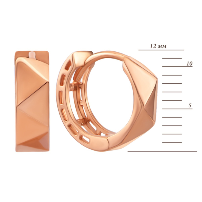 Золотые серьги-конго. Артикул UG52/40/076