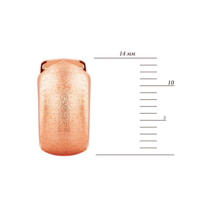 Золоті сережки-конго. Артикул UG52/40/081