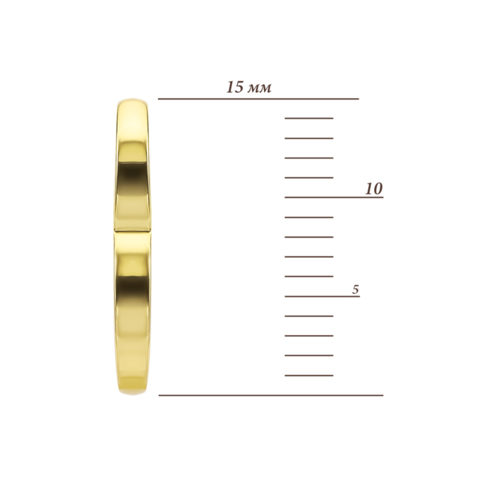 Золотые серьги-конго. Артикул UG52/40/235/2