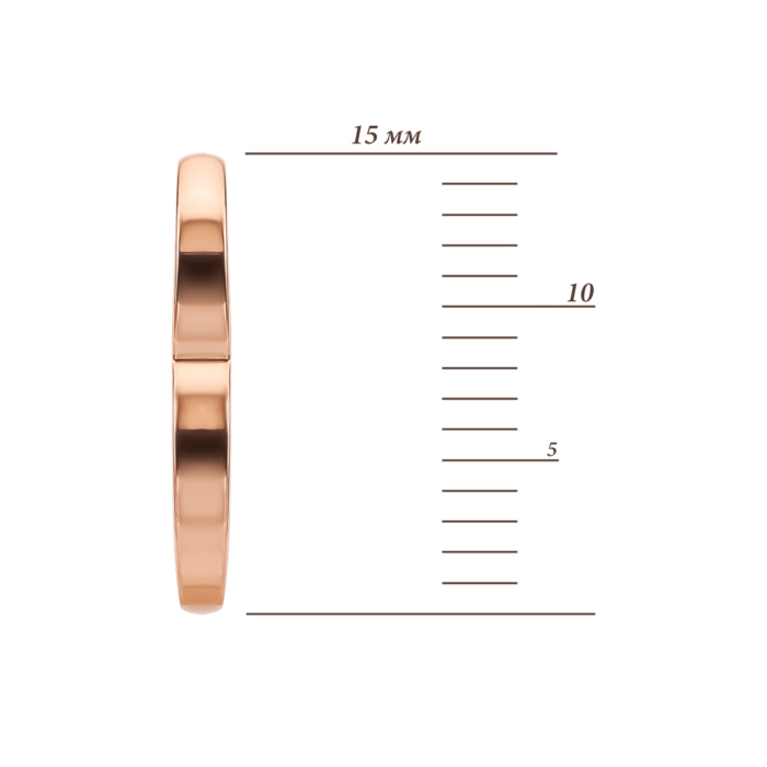 Золотые серьги-конго. Артикул UG52/40/235