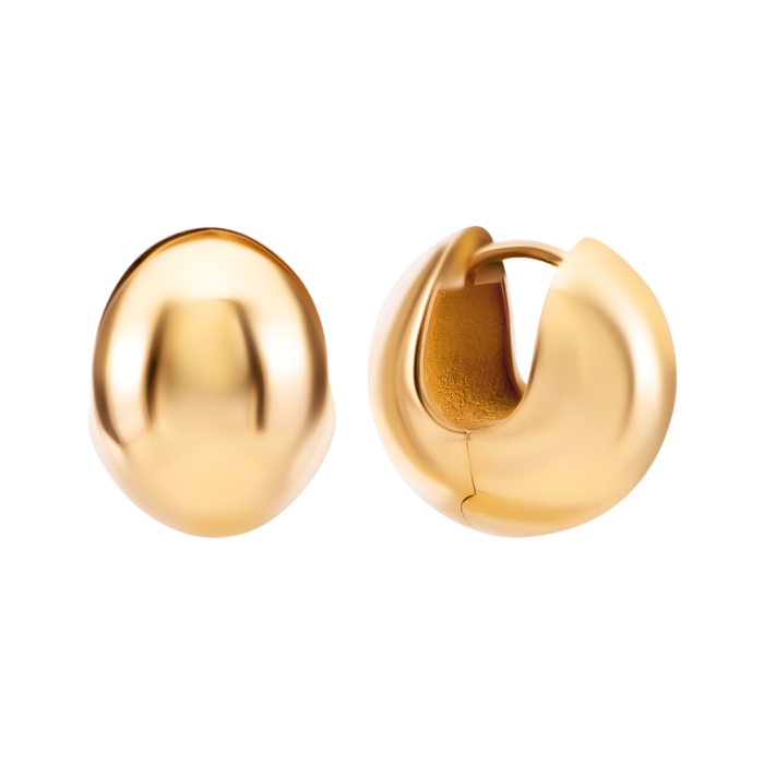 Золоті сережки-конго. Артикул UG52/40/238/2