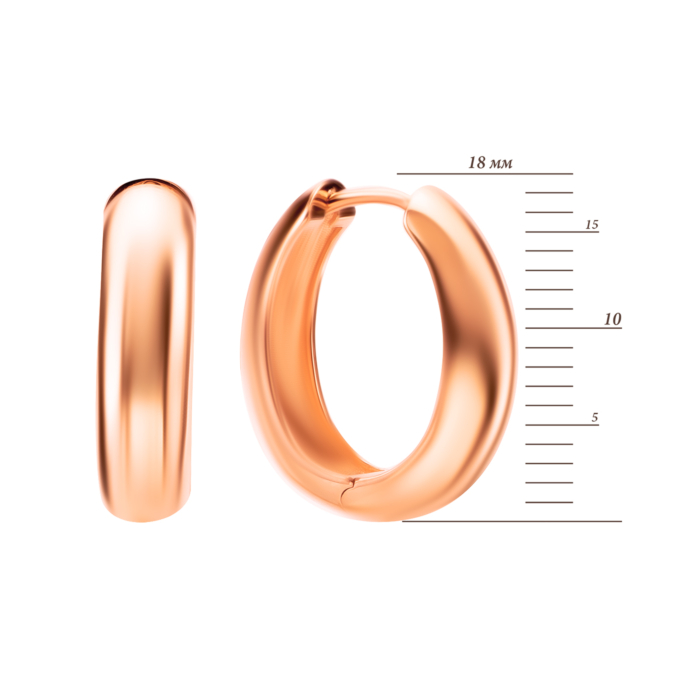 Золотые серьги-конго. Артикул UG52/40/240