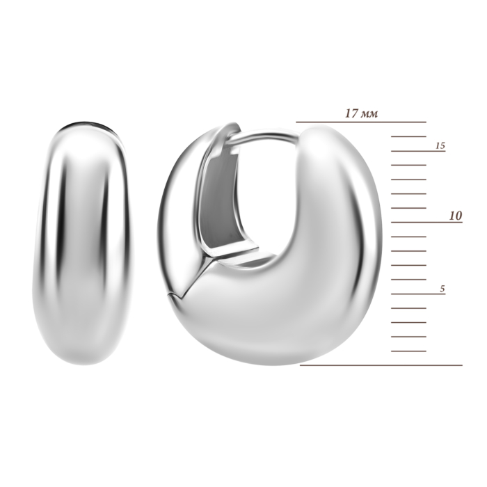 Золотые серьги-конго. Артикул UG52/40/242/1