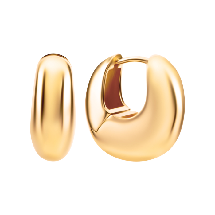 Золотые серьги-конго. Артикул UG52/40/242/2