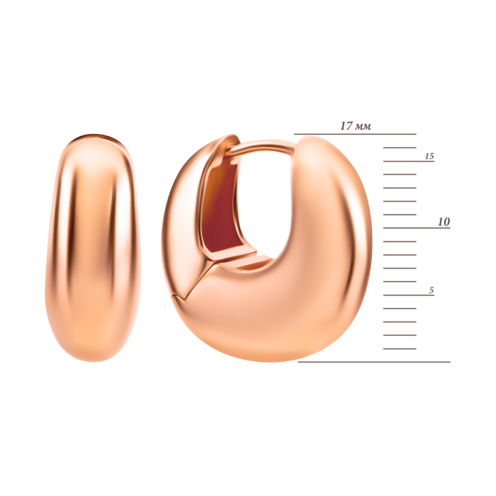Золотые серьги-конго. Артикул UG52/40/242