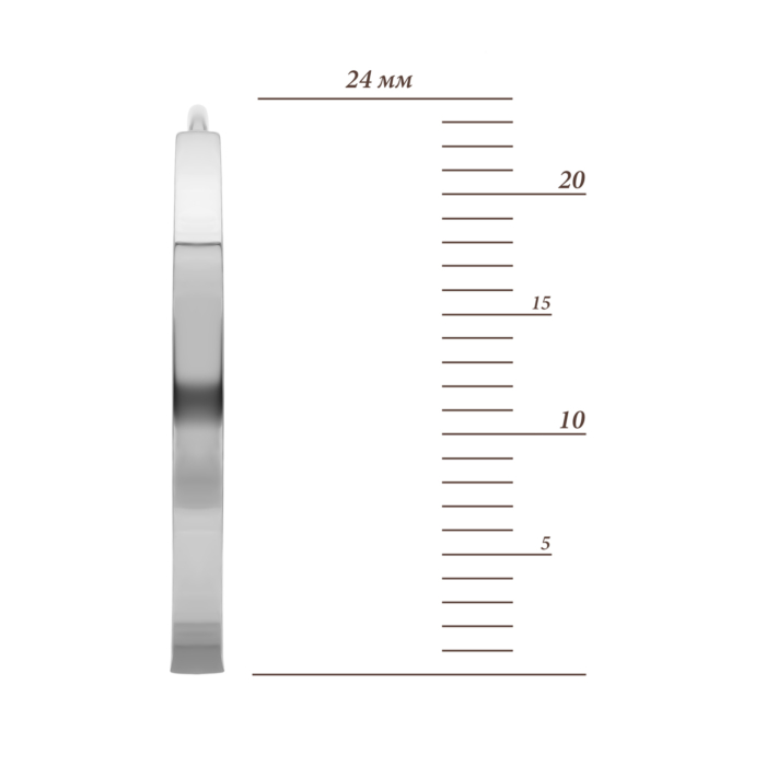 Золоті сережки-конго. Артикул UG52/40/247/1