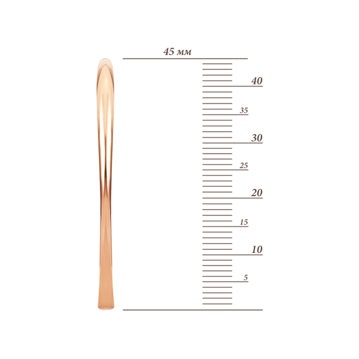 Золотые серьги-конго. Артикул UG52/50/862