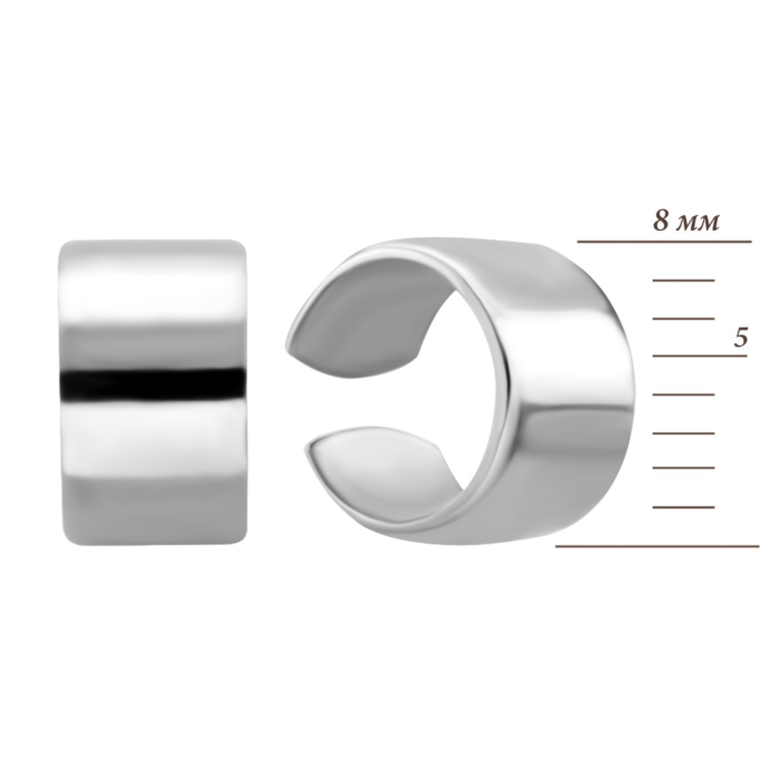 Золотые серьги-каффы. Артикул UG52/70/003/1