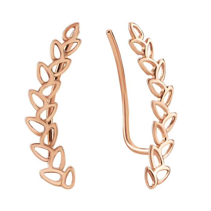 Золоті сережки-кафи Колоски. Артикул UG520/0128/00/01/01