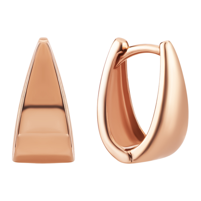 Золоті сережки-конго. Артикул UG5200140510101