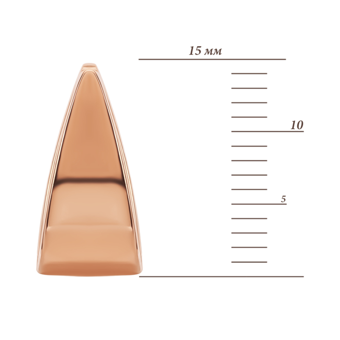 Золоті сережки-конго. Артикул UG5200140510101