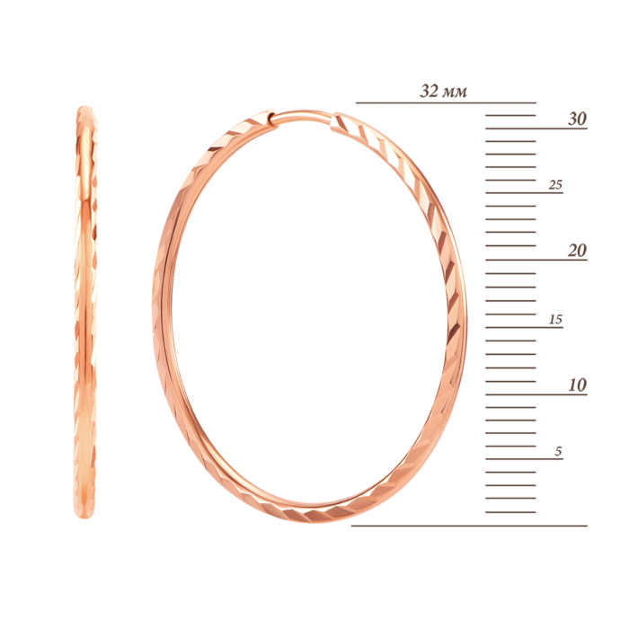 Золотые серьги-конго. Артикул UG5200789910101