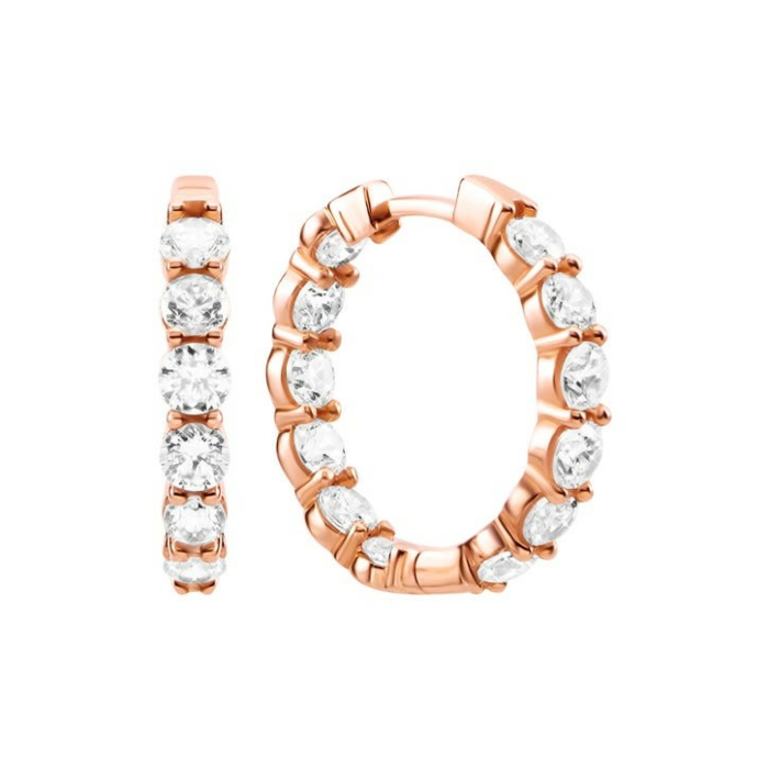 Золотые серьги-конго с фианитами. Артикул UG52111040301