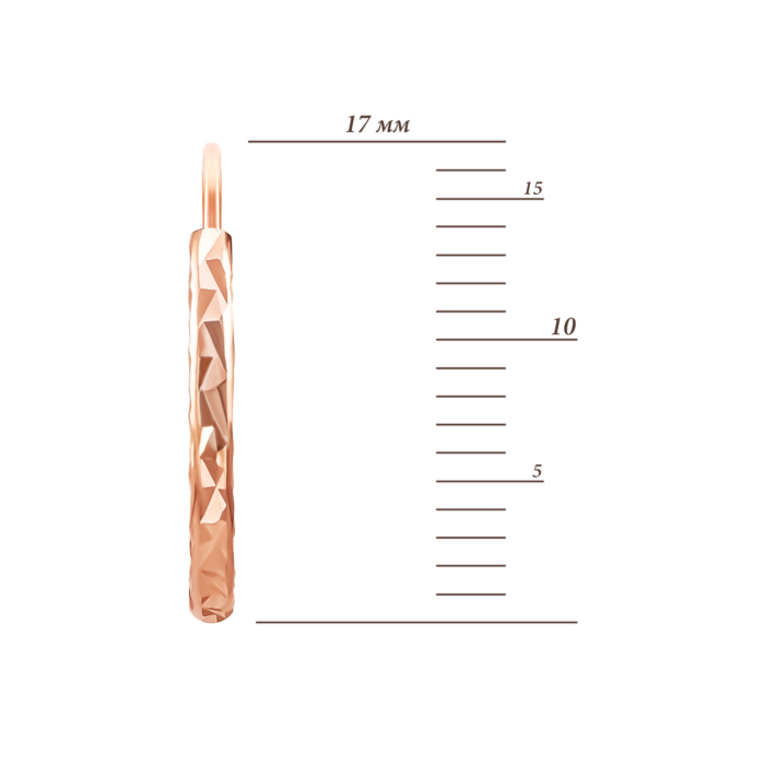 Золоті сережки-конго. Артикул UG52112011401-0.5