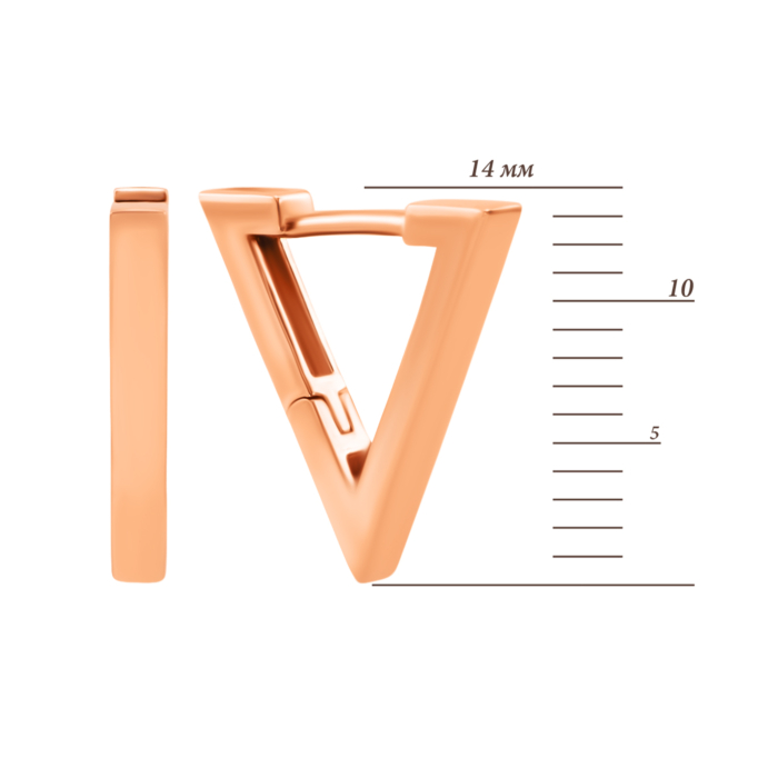 Золотые серьги-конго. Артикул UG52112032501