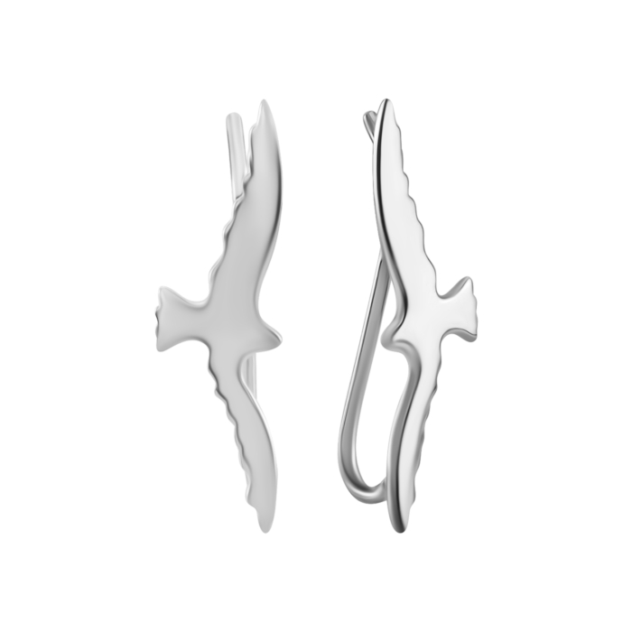 Золотые серьги-каффы Птицы. Артикул UG52112039302