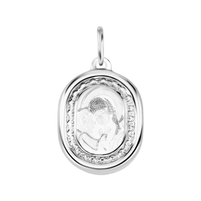 Срібна підвіска-іконка. Артикул UG530593-3/12/1