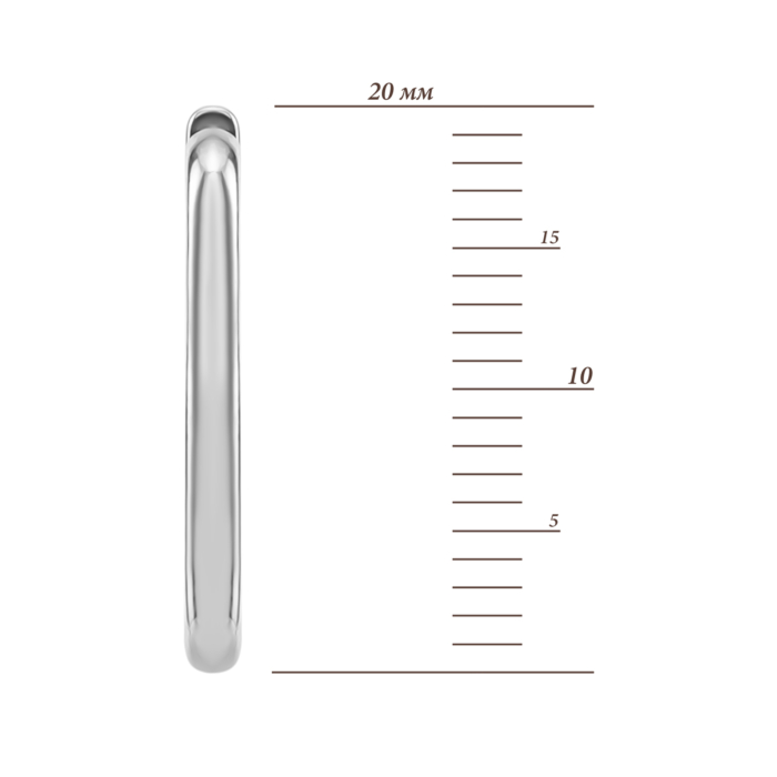 Срібні сережки-конго. Артикул UG582875