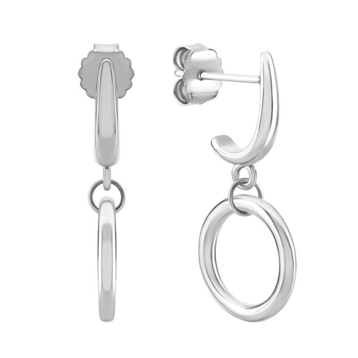 Срібні сережки-підвіски. Артикул UG5B01948