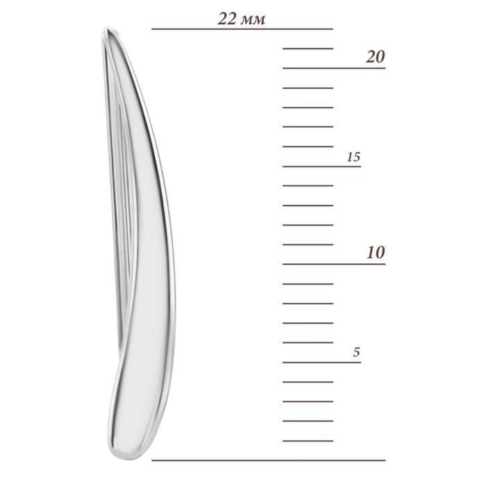 Срібні сережки-кафи. Артикул UG5ВС-424р