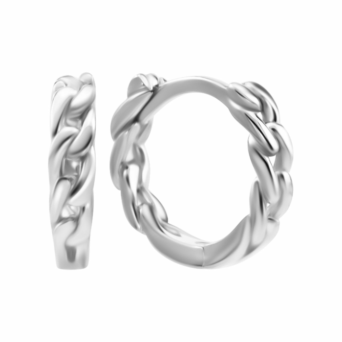 Срібні сережки-конго. Артикул UG5ВС-552р