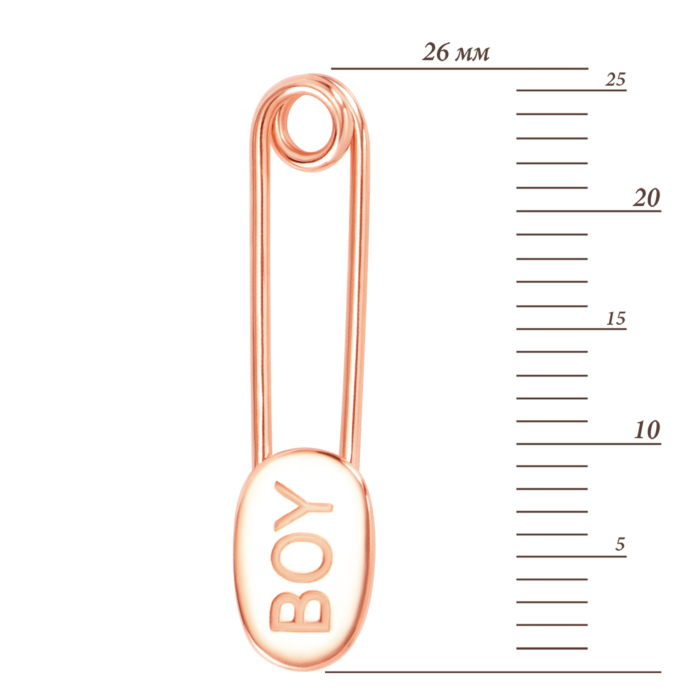 Золота брошка-булавка Boy. Артикул UG5601268310101