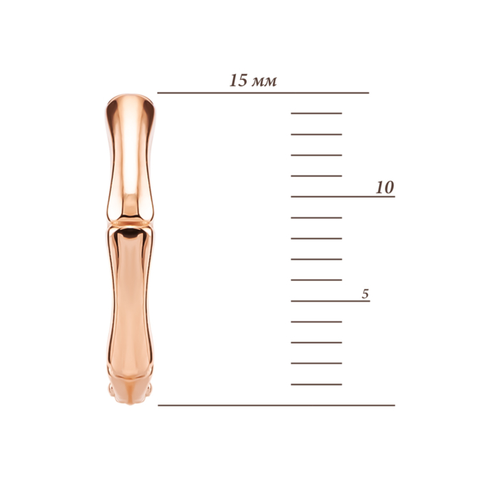 Золотые серьги-конго. Артикул UG5С0615