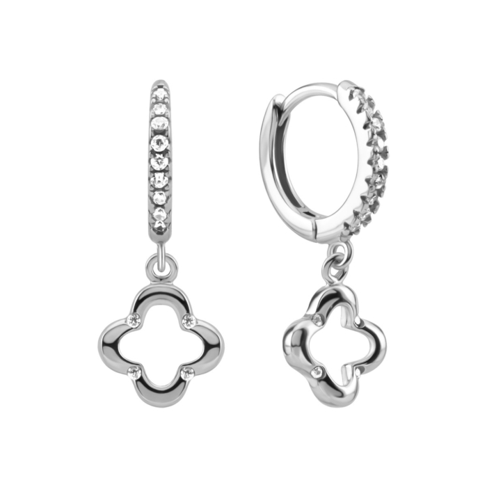 Серебряные серьги-подвески c фианитами. Артикул UG51EA105266