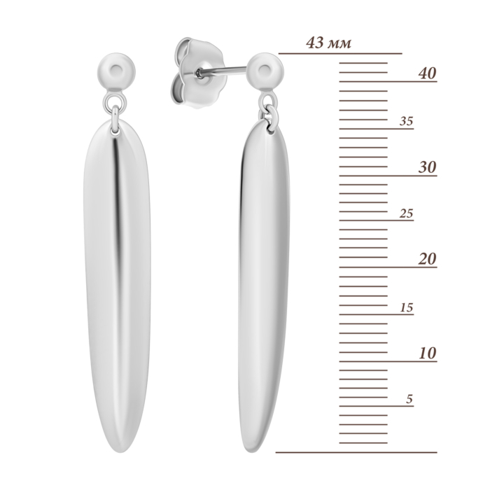 Срібні сережки-підвіски. Артикул UG5E38183