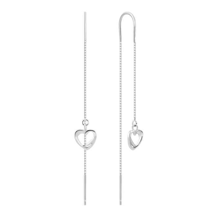 Срібні сережки-протяжки. Артикул UG5SE00494