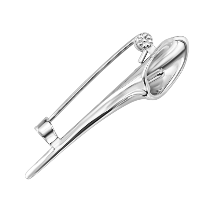 Серебряная брошь-булавка Цветок. Артикул UG5SZDX00329