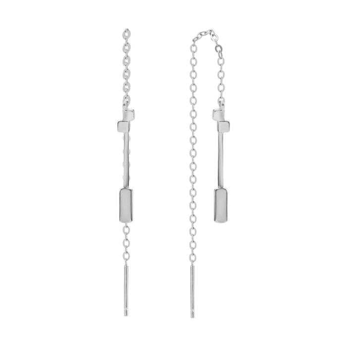 Срібні сережки-протяжки. Артикул UG5SZE234