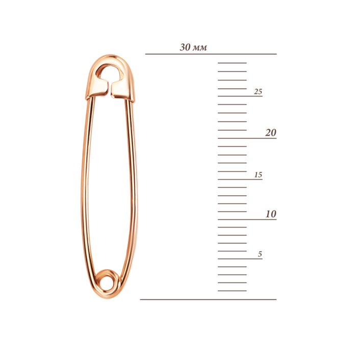 Золота брошка-булавка. Артикул UG5у008