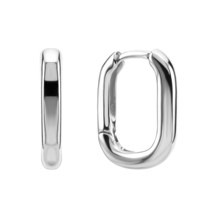 Срібні сережки-конго. Артикул UG5YE00124